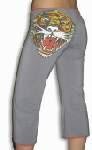 Ed Hardy - ED HARDY #5002-LT CAPRI PANT TIGER NEW WITH TAG