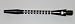 Striped Black Aluminum Shafts - 3 Sets, 2BA Medium Length, AR5