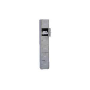Steel Locker Six Tier 12×18x12 Without Legs 6 Doors Assembled Sand