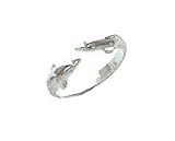 Toe Ring - Sterling Silver Polished Dolphin Toe Ring