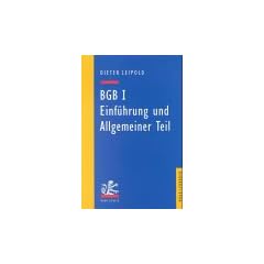 BGB 1 - Einf�hrung und Allgemeiner Teil. Ein Lehrbuch mit F�llen und Kontrollfragen