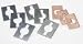.020in. Rocker Arm Pedestal Shims for Ford 302, 351 - 50 pk.