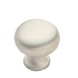 3/4 Dia Satin Silver Knob