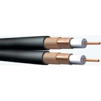 Double coaxial cable