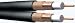 Double coaxial cable