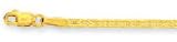 14k Yellow 2.2 mm Mariner Link Anklet - 10 Inch