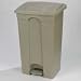 Carlisle 34614406 Polypropylene Step-On Container, 12 Gallon Capacity, 16.14" Length x 15.67" Width x 23.62" Height, Beige