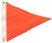 Monarch Mooring Whip 12" Skier Down Flag, Orange