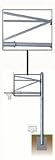 Extension Arm, Braces and Hardware for 5 9/16 O. D. Adjustable Straight Post
