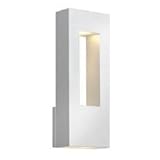 Hinkley 1648SW, Atlantis Cast Aluminum Outdoor Wall Sconce Lighting, 40 Watts Halogen, Satin White b