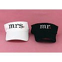 "Together at Last" Mr. And Mrs. Visors "Bride and Groom Gifts