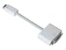 Apple - Video adapter - mini-DVI (M) - DVI-D (F)