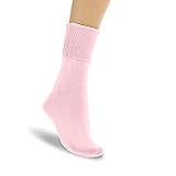 Soft-Fit Women's 100% Cotton Rolled Cuff Socks, Pair