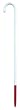 `Cane Non-Folding Blind Man's Non-Folding * 42 long * Reflective white and red finish * Folding cane features vinyl grip with strap *