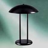 Catalina Lighting W4590 Two-pole incandescent dome lamp, 15 high, 13 diameter metal shade, matte black
