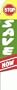 Stop Save Now (Green) Feather Banner Flag (11.5 x 2.5 Feet)