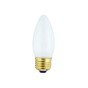 25 Watt Torpedo Shape Light Bulb Medium (Standard) Base Frosted Long Life Incandescent by SLI Lighting
