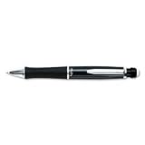 PhD Mechanical Pencil, Triangular Grip, .5MM, Black Barrel/Silver Trim PAP67004