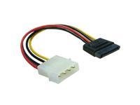DeLock Stromadapter 4pin auf S-ATA 15pin 12cm Kabel Netzkabel intern 1 x 4 pol Stecker auf Preisvergleich