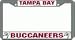 Tampa Bay Buccaneers Chrome License Plate Frame