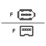 Canon CV250F Firewire Digital Video Connector Cable (4 Pin - 6 Pin)