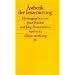�sthetik der Inszenierung: Dimensionen eines k�nstlerischen, kulturellen und gesellschaftlichen Ph�nomens (edition suhrkamp)
