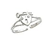 Toe Ring - Sterling Silver Heart Lock & Key Toe Ring