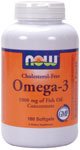 Omega-3 by NOW Foods - (2000mg - 180 Softgels)
