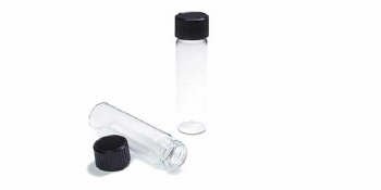 Glass Vials With Screw Caps Box Of 12 Picture