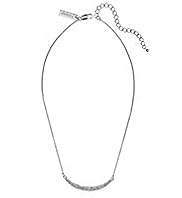 Autograph Diamanté Pave Curve Bar Necklace