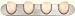 International Lighting 13994-65 4 Light Peabody Vanity Bar With French Scavo Glass Brushed Nickel &