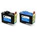 Dell 7Y743 & 7Y745 Ink Cartridges -Pack of 2 (1 Black & 1 Color Cartridge) / A940, A960 Printers - Reman.