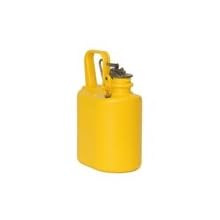 Eagle 1509 Laboratory Safety Can, Polyethylene, 6" Width x 13" Height x 8-1/2" Depth, 1 Gallon Capacity, Yellow