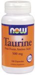 Taurine by NOW Foods - (500mg - 100 Capsules)