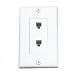 Leviton C2447-W Decora Flush Mount Duplex Phone Jack Wall plate, Color White