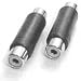Hosa RCA Female Coupler, 2pk
