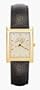 Buffalo Sabres Mens Gold Elite Leather Strap Watch
