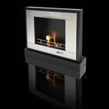 Black and Stone VFC3100R Rectangular VioFlame Fuel Fireplace with Four Piece