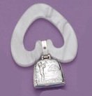 Sterling Little Boy Blue Teething Ring - Blue