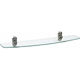 Alno A9750-18-PC Polished Chrome Aspen Glass Shelf a9750-18