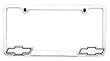 Bully WL011-C Chevrolet License Plate Frame - Chrome