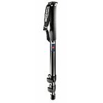 Manfrotto 681B Einbeinstativ Profi (2 Ausz&uuml;ge, rutschfester Gummigiff, Handgelenkschlaufe) schwarz