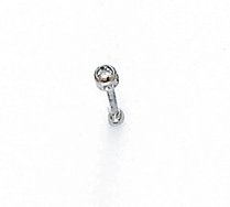Childrens Toyshop  Jewelry : 14KW Nose Stud w/ 1pt DIAMOND ES-1970