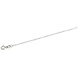 14K White Gold Solid Bead Chain - Length: 18"