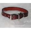 Hamilton 3/4" x 18" Creased Burgundy Leather Dog Collar