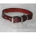 Hamilton 3/4" x 18" Creased Burgundy Leather Dog Collar
