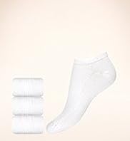 3 Pairs of Freshfeet Trainer Liner Socks with Silver Technology