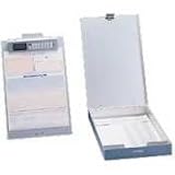 Top-Opening Form Holder and Portable Desk with Built-In Calculator, 8-1/2x12 SAU11025