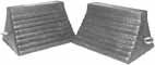 IMPERIAL 4967 MOLDED WHEEL CHOCK 6X8X9(PACK OF 2)