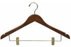 Walnut Combination Hanger - Priced Per Box 100